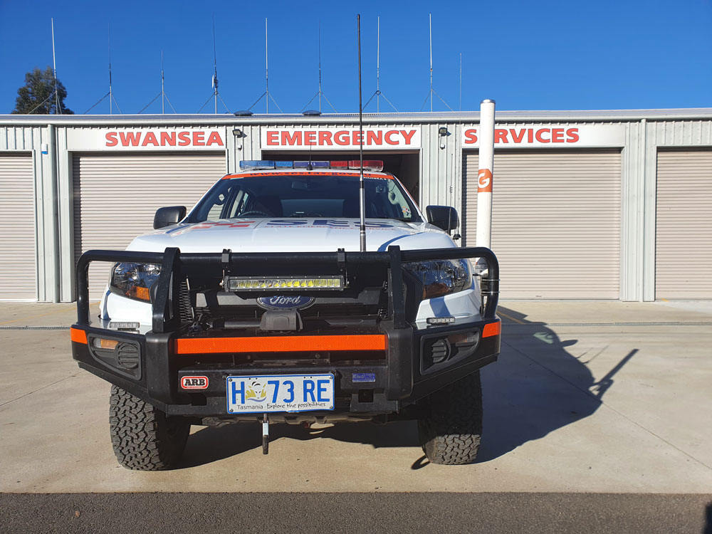  Bullbar mounted 69er fitted to a CelFi repeater to increase signal for the Tasmanian State Emergency Services